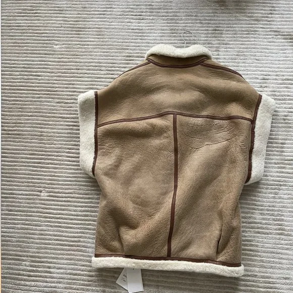 Isabel Marant Étoile Adelia Oversized Shearling Vest *NEW*